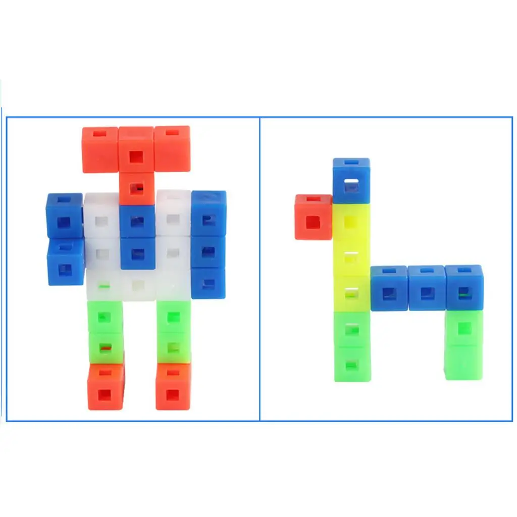 100Pcs/Set Building Block Cubes Stacking Toy for Children's Development