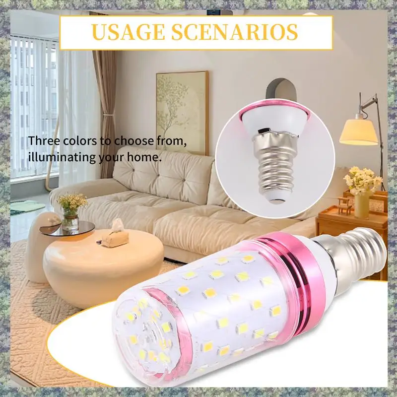 

WON 3 Color Temperatures Integrated SMD LED Corn Lamp AC85V - 265V Warm White High Light Energy Conservation Small LED Light Bul
