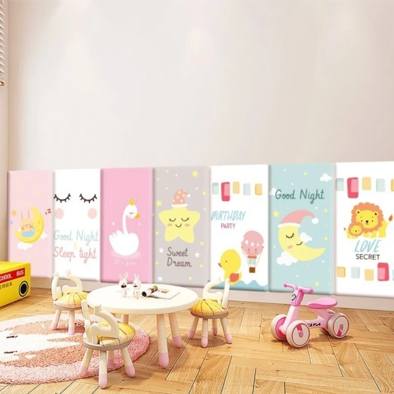 Zagłówek łóżka Cartoon Adhesiva Head Board naklejki do sypialni dla dzieci Cabecero Cama 90 135 150 160cm głowa łóżka Tete De Lit naklejki ścienne