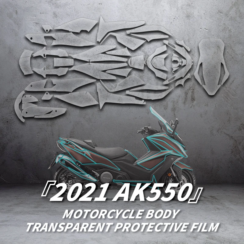 Used For KYMCO AK550 2021 Bike Accessories Full Body Protective Stickers Decals Kits Of Motorcycle Full Paint Protection Film