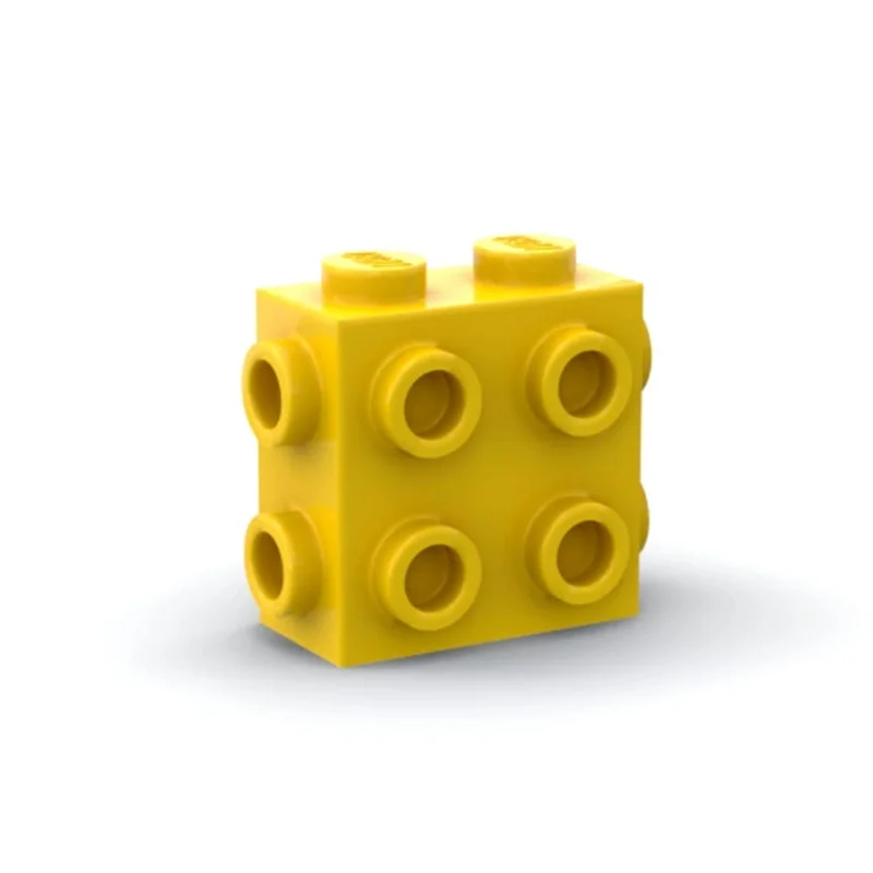 50 Stück 67329 Modifizierter 1x2x1 Baustein-Bausatz 2/3 mit Noppen an den Seiten, Partikel-Idee, Lehrreiches Spielzeug, Geburtstagsgeschenk für Kinder – Detail 7