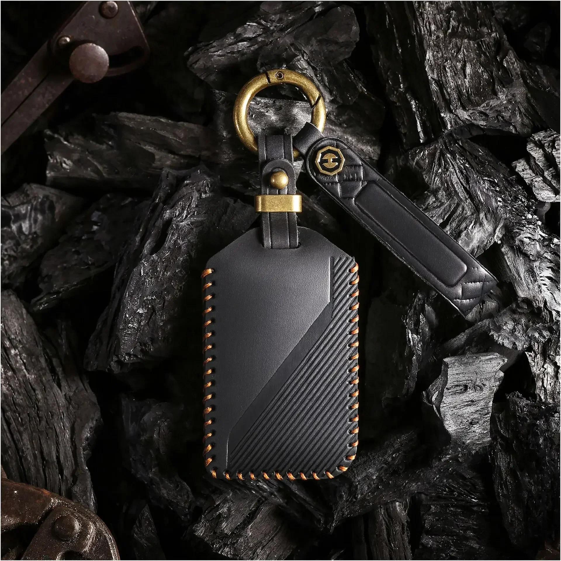 Роскошный кожаный чехол для ключей для LYNK & CO 05 01 02 03 06, защитный держатель для дистанционного ключа, автоаксессуары