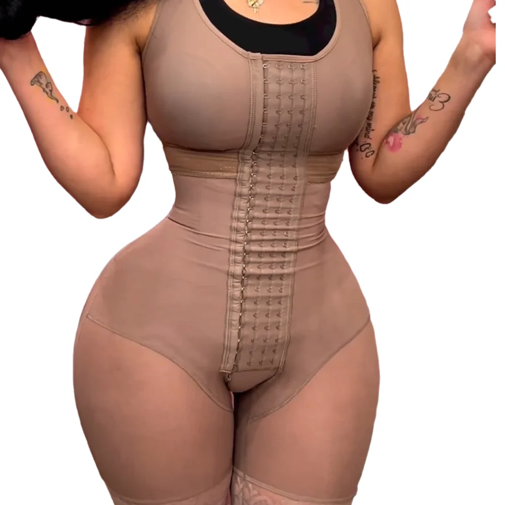 Reducing and Shapers Girdles for Women Tummy Control Shapewear Bodysuit Waist Trainer Corset Slimming Push Up Fajas Body Shaper