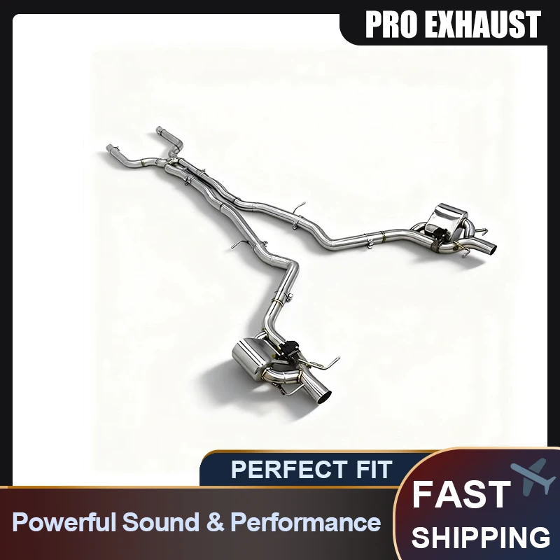 

PRO Factory Wholesale Catback Exhaust for Mercedes Benz E63 E63S 4.0T 2016-2023 Sport Valve Performance Custom Mid Pipe Muffler
