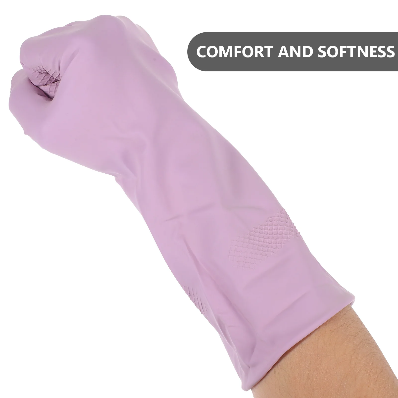 

3pcs Latex Dishwashing Kitchen Cleaning Gloves Long Length For Washing Dishes Reusable Household Gloves Small Size Soft