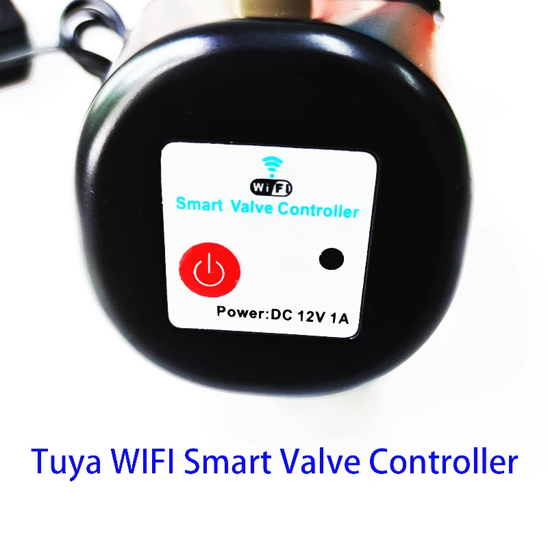 WIFI Tuya Water Leak Protection Alarm 1/2"(DN15) 3/4"(D20) Smart Valve Manipulator Auto Shut Off & 6pc Tuya WIFI Water Sensor