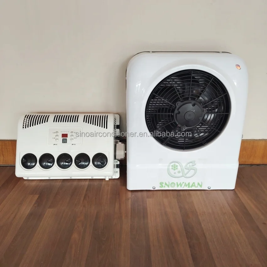 72v 48v Mini Split Air Conditioning 12 Volt 24 Volt Battery Powered Air Conditioner for Trucks view 3