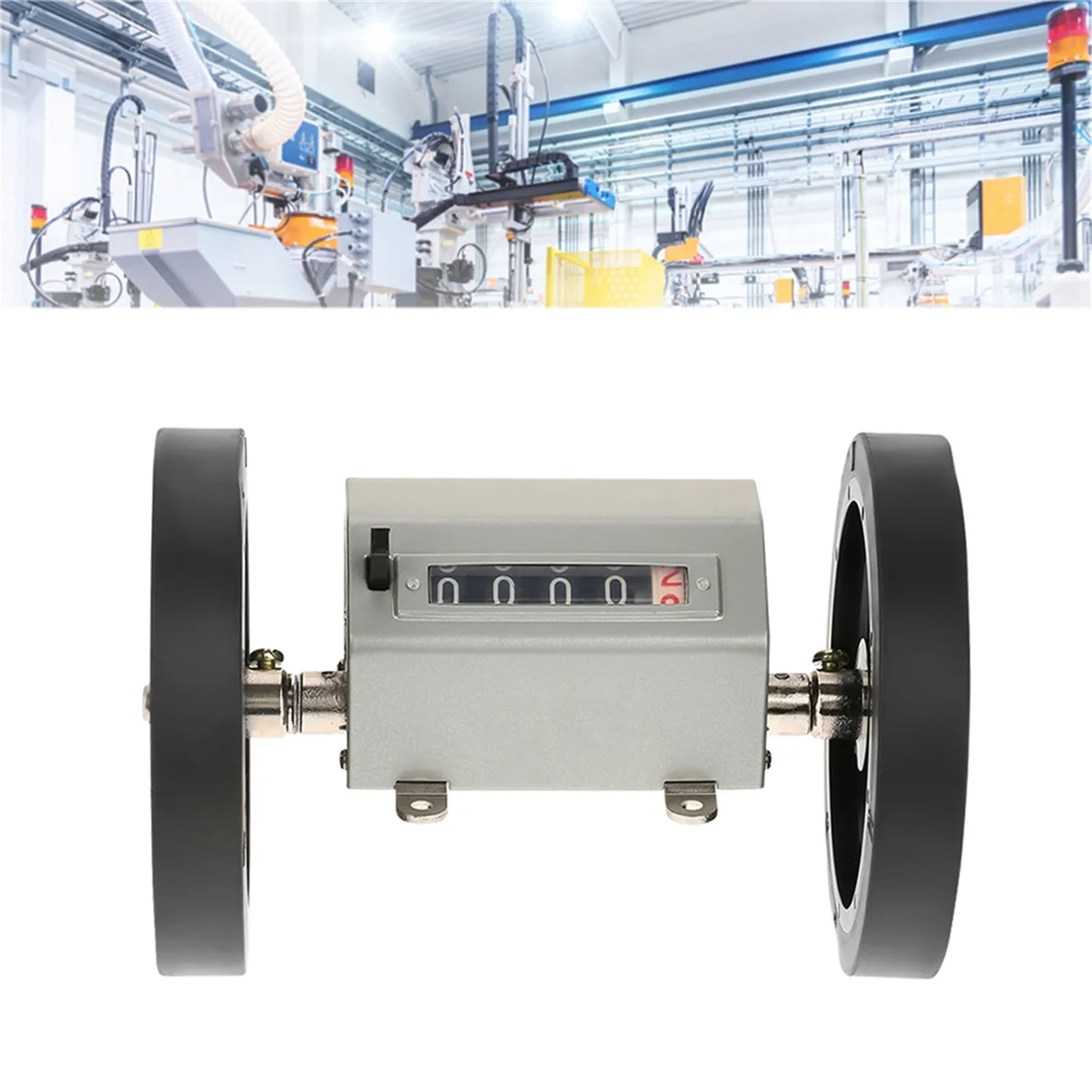 

ABNJ 0-9999 Счетчик 5-значный счетчик Прокатное колесо 5 цифр 0-9999,9 Счетчик длины Скорость 350 об/мин Серый Сброс Счетчик длины