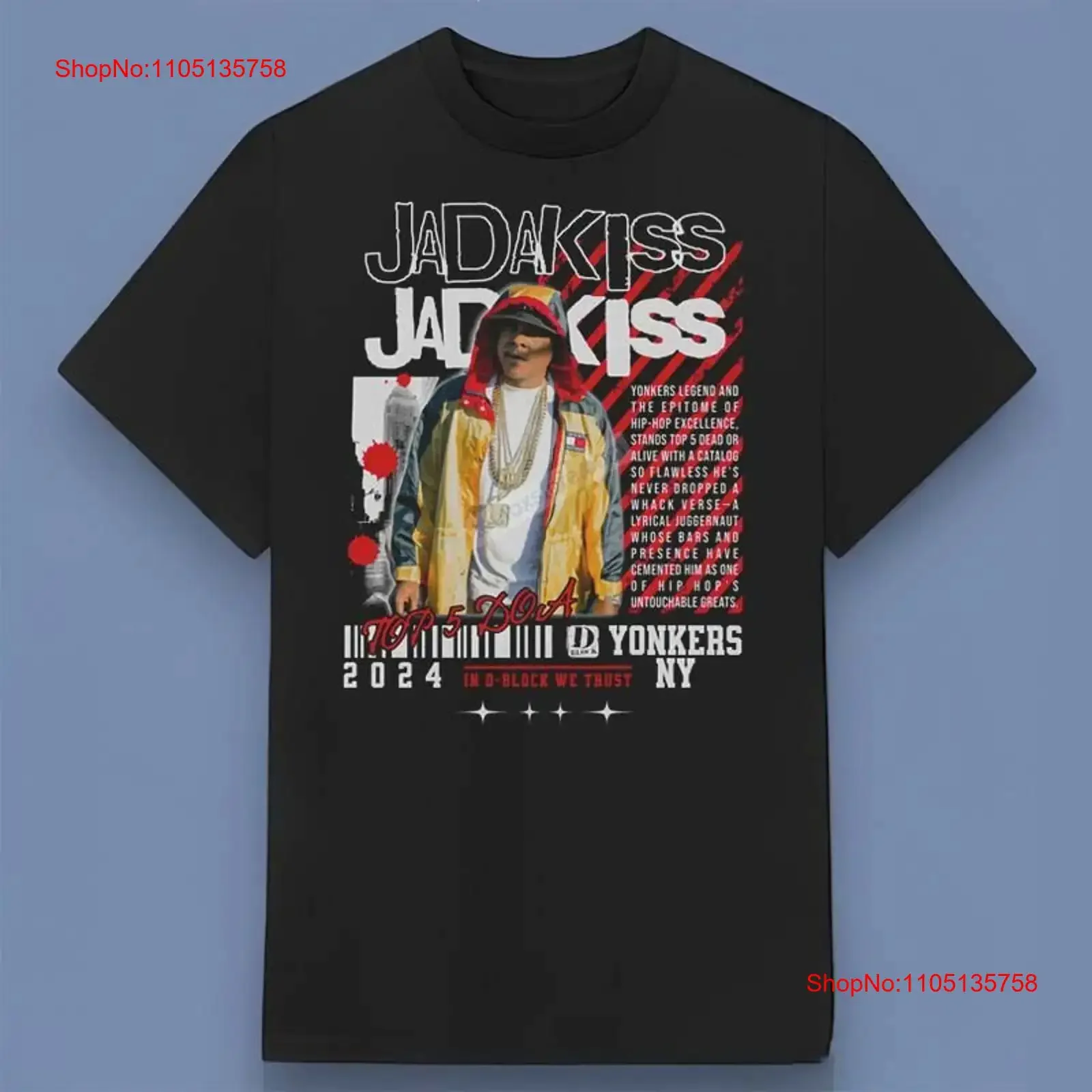 Jadakiss Top 5 mort ou vivant t-shirt haute qualité impression toutes les tailles S 4XL vintage lavé polyvalent décontracté élégant homme étiré