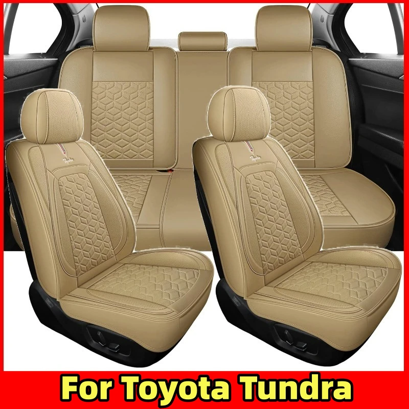 

For Toyota Tundra Car seat cover artificial leather soft full wrap waterproof wear-resistant seat cover full set of 5 seat