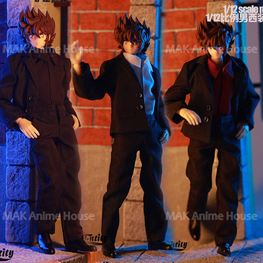 ACG-47 1/12 مقياس الذكور دعوى سترة قميص بدون أكمام السراويل القماش ملحق نموذج ل 6 ''الجندي عمل الشكل الجسم الدمى لعبة #1