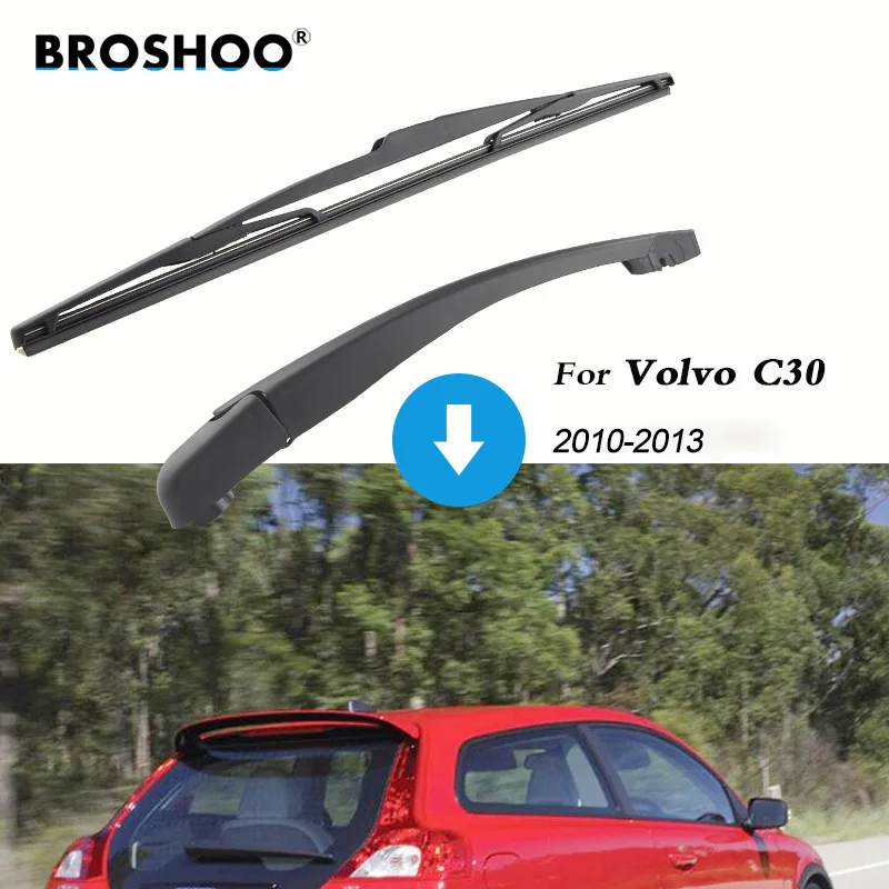 BROSHOO Car Rear Wiper Blades Back Windscreen Wiper Arm For Volvo C30 Hatchback (2010-2013) 410mm,Windshield Auto Styling