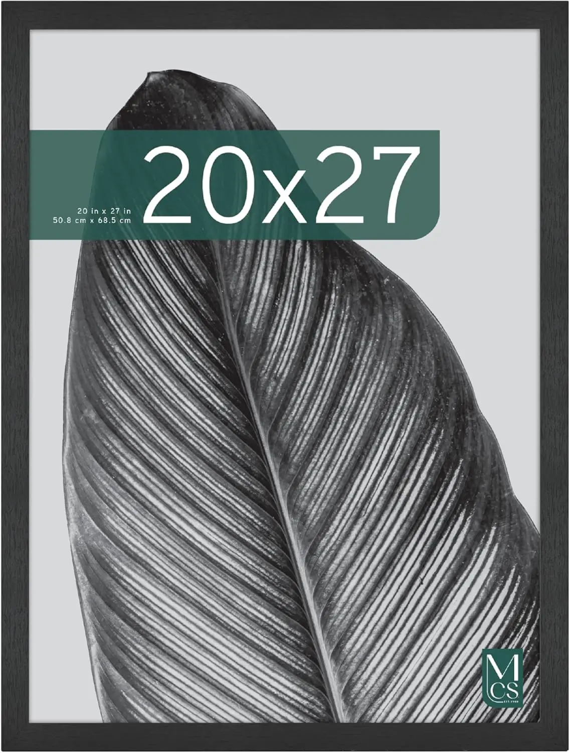 20x27 Poster Frame Black Woodgrain for Photos, Posters & Art Prints with Horizontal or Vertical Hanging