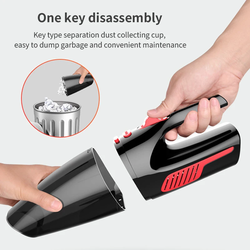 Car Wireless/Wired Vacuum Car Vacuum Portable Car Household Dry And Wet Handheld Vacuum With Light Car Portable Vacuum Cleaner