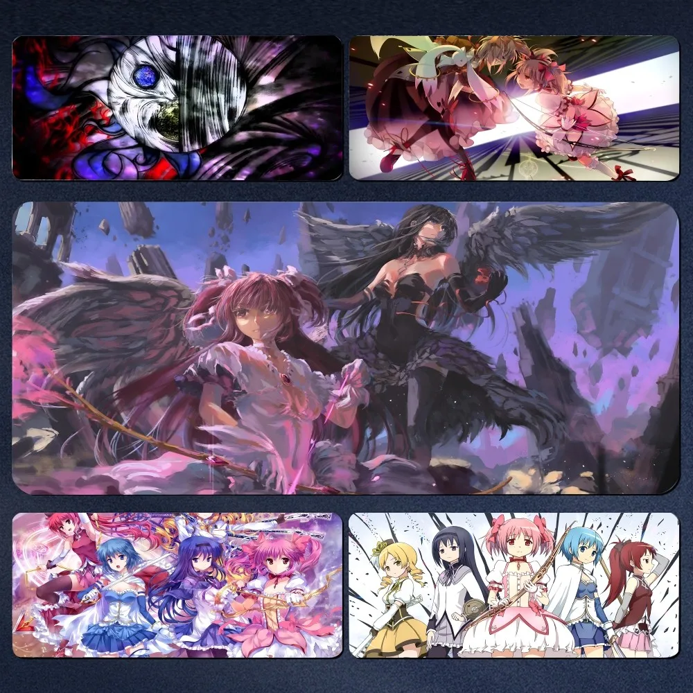 

Puella Magi Madoka Magica Mousepad Large Computer Gaming Accessories MousePads Desk Mats Anti-slip Laptop Soft Mouse Pad