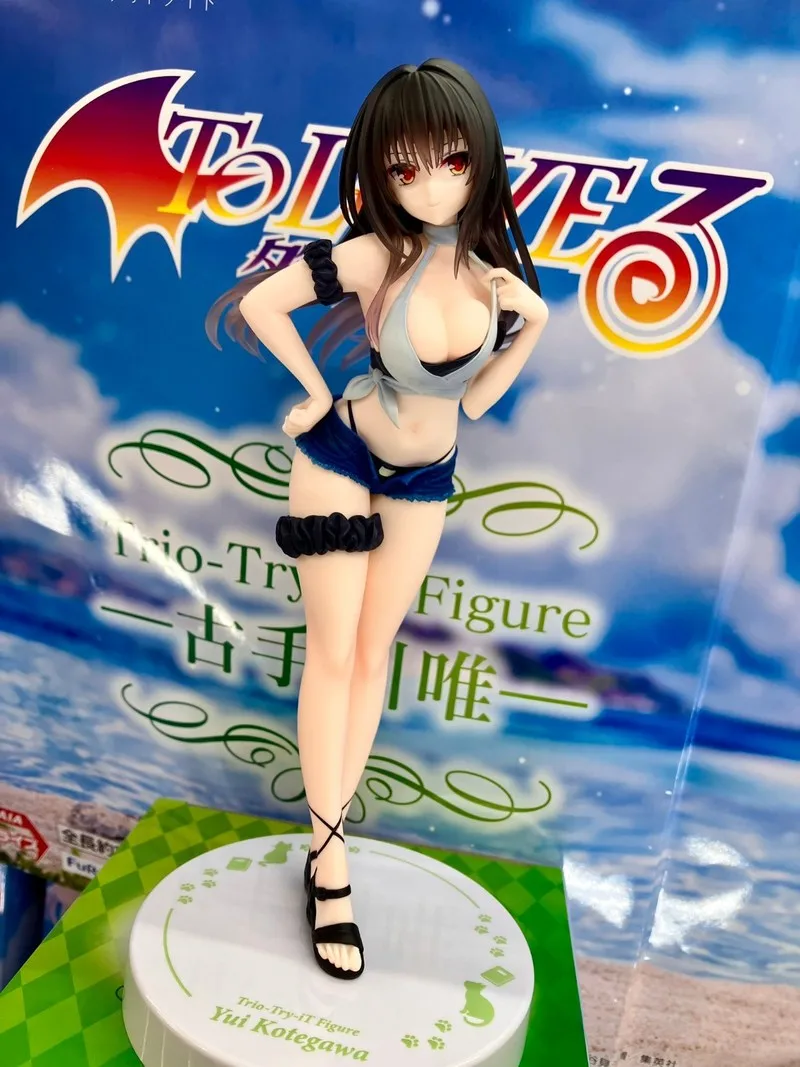 

In Stock Genuine Furyu Darkness Trio-Try-It Figure Lala Satalin Deviluke Kotegawa Yui Little Devil Sexy Swimwear Figurine Model