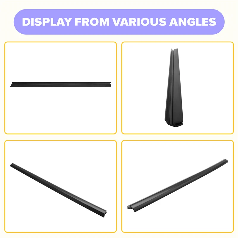 X39A-2 قطعة/المجموعة للجدار العظيم هافال H3 H5 الجانب الخلفي نافذة شريط مطاطي الباب زجاج العمود شريط عزل الزخرفية #4