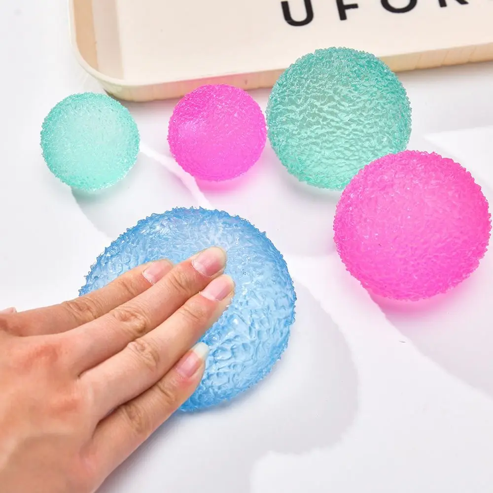 Reusable Soft TPR Ice Ball Squeeze Toy Slow Rebound 4/6cm Fidget Toy Quiet Stress Relief Toy Gift