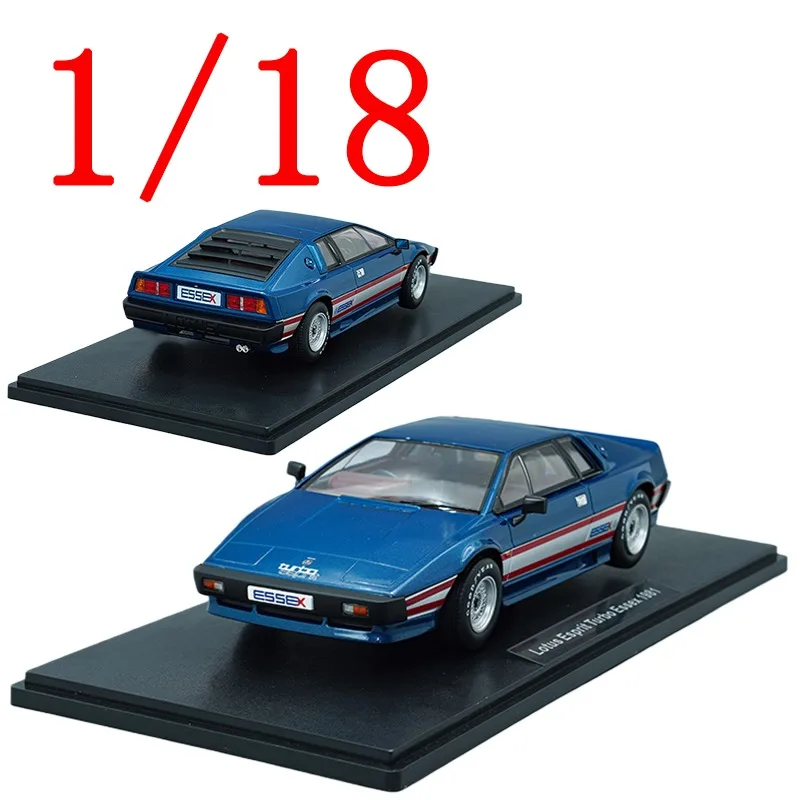 KK Diecast 1/18 Skala Model Samochodu Lotus, Metalowy Model Samochodu Lotus Turbo 007 Niebieski, Zabawki dla Chłopców, Prezent, Oryginalne Opakowanie