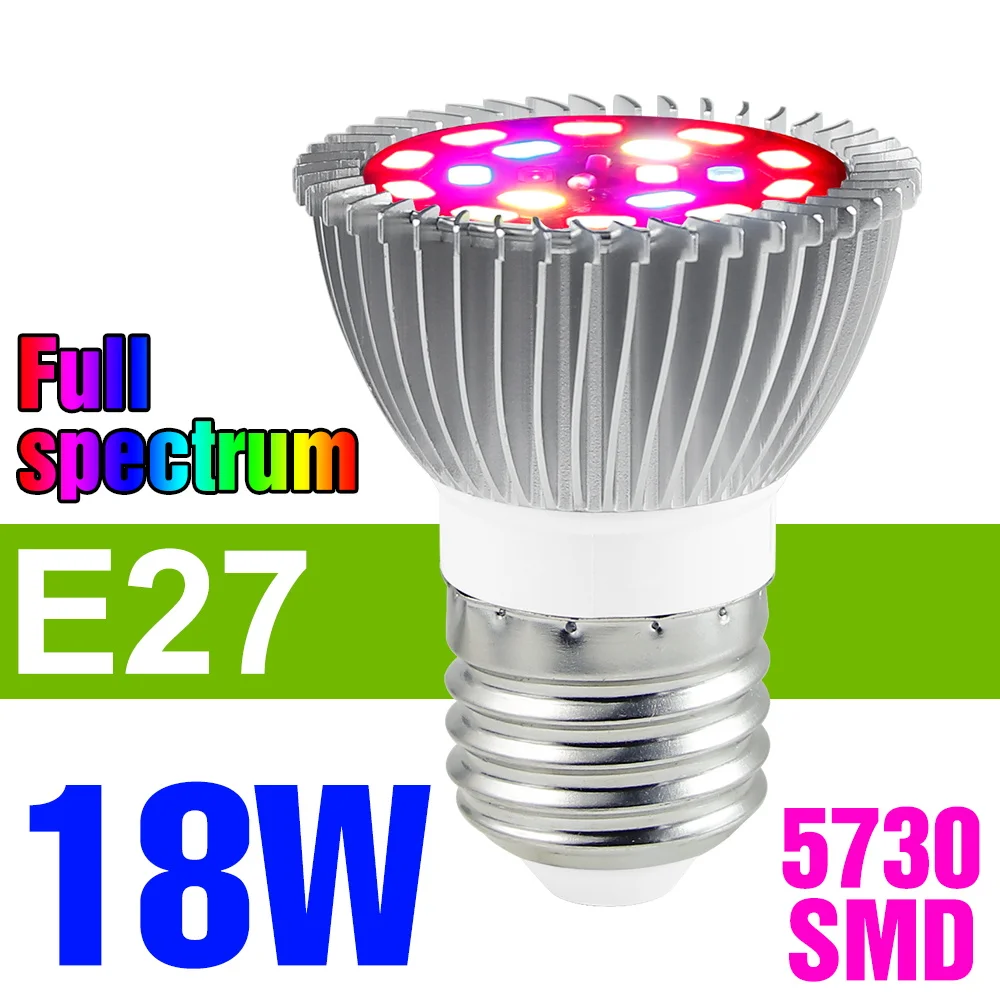 150W LED E27/E26 Grow Light Bulb AC220V Volledige Spectrum Teelt Lamp E14 110V Voor Indoor Growbox ingemaakte Bloem Vetplant