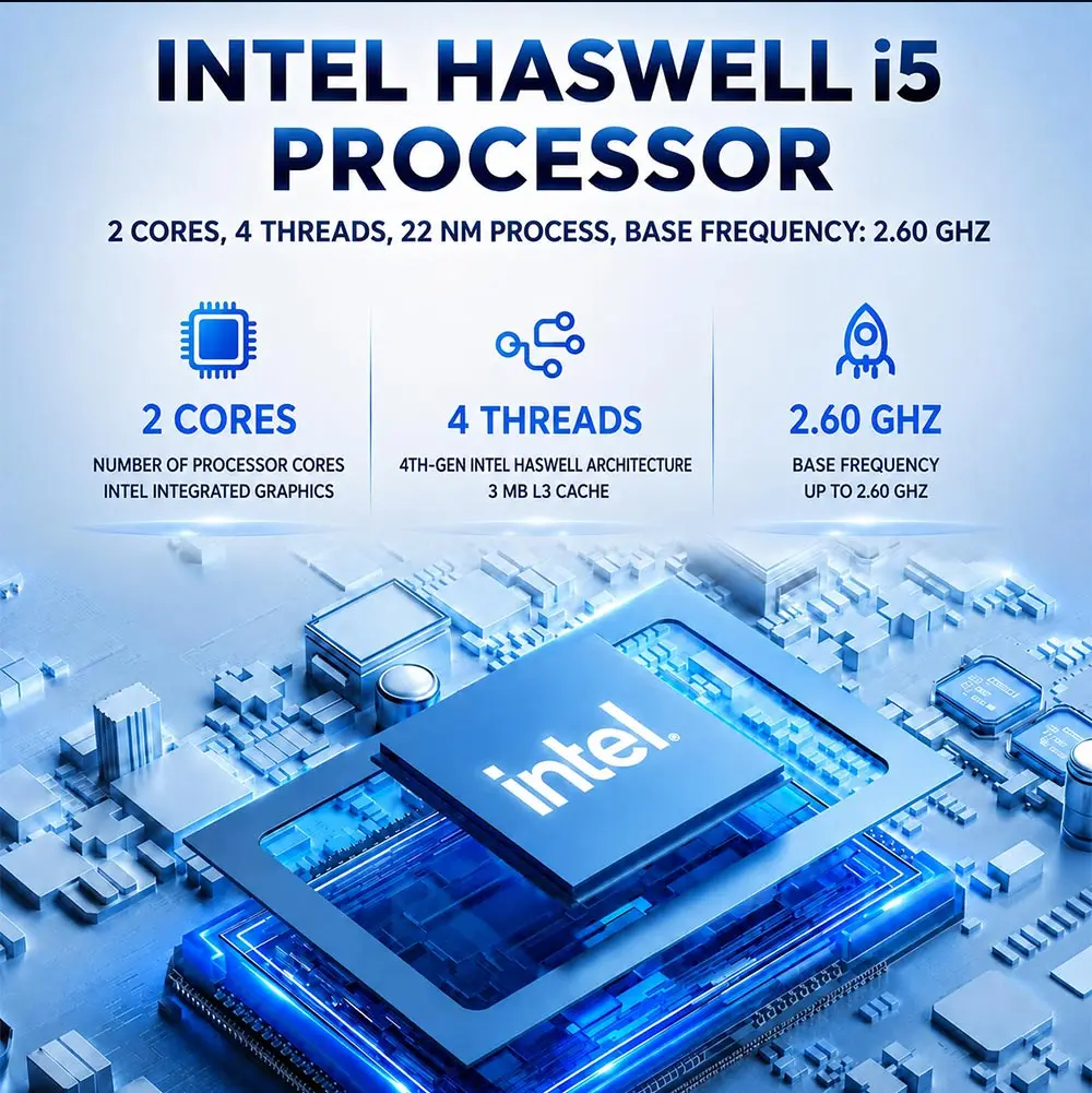 SOYO Windows 11 Pro Y5 Air Mini PC Intel Core i5‑4250U 8GB DDR3 RAM 128GB M.2 2280 SSD Desktop Computer Dual HDMI1.4 DP USB3.0