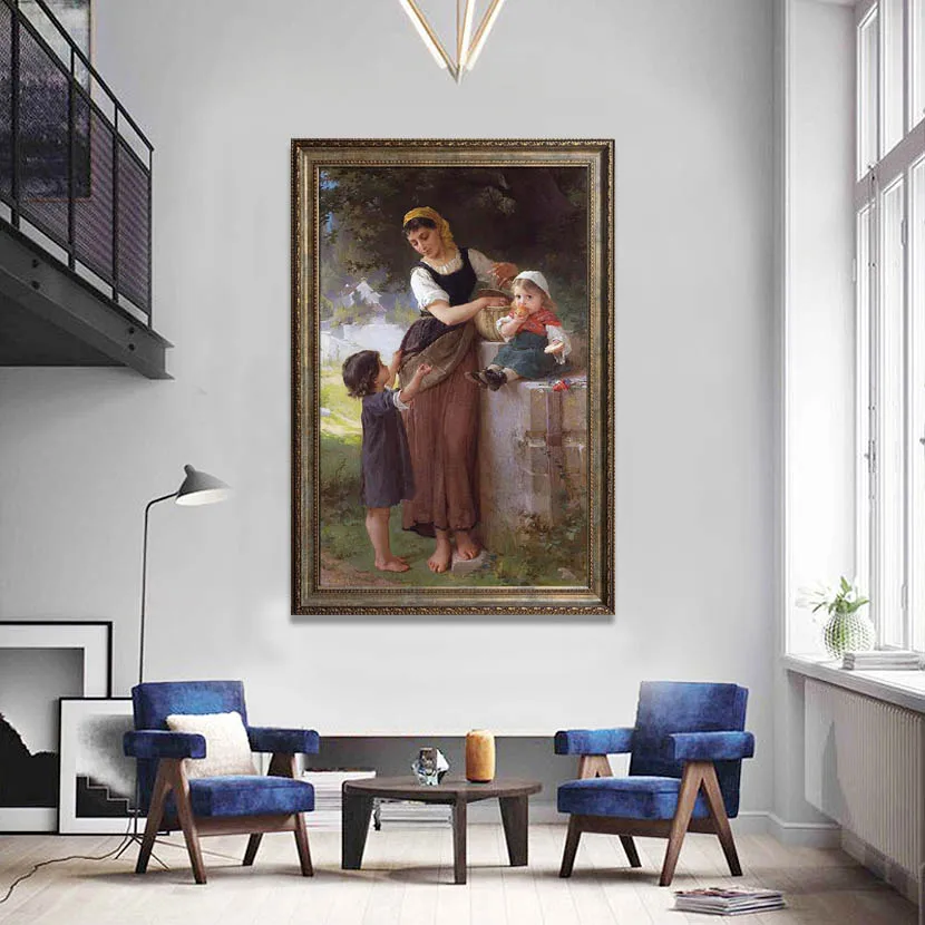 Hand painted museum quality reproduction of May I Have One Too by Pierre Auguste Renoir Classical style home decor artwork