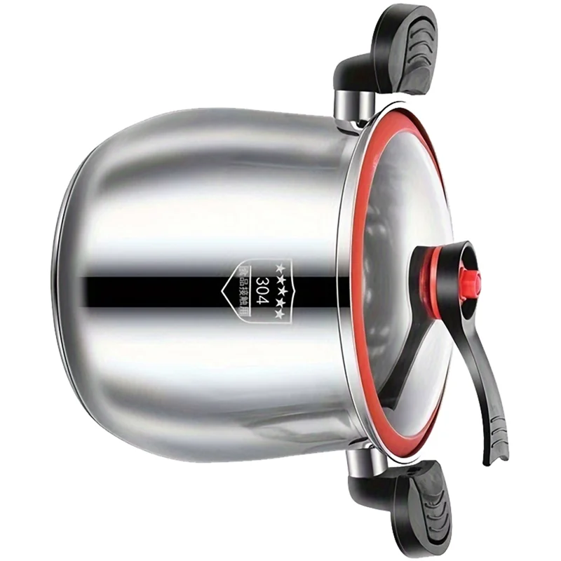 

ABNO-Dishwasher Safe Stainless Steel Pressure Cooker Food Grade Fast Cooking Pot With Lid Non-Stick Induction Home Restaurant