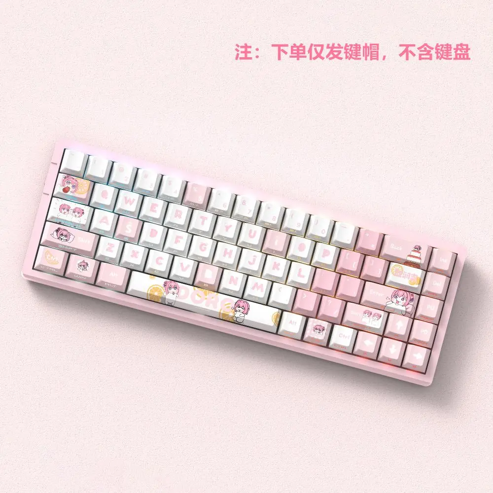 74 مفتاح دوروثي مخصص KeyCap أنيمي PBT الكرز الجانب طباعة شفافة شخصية أغطية المفاتيح ل Wooting 60 68 لوحة المفاتيح الميكانيكية