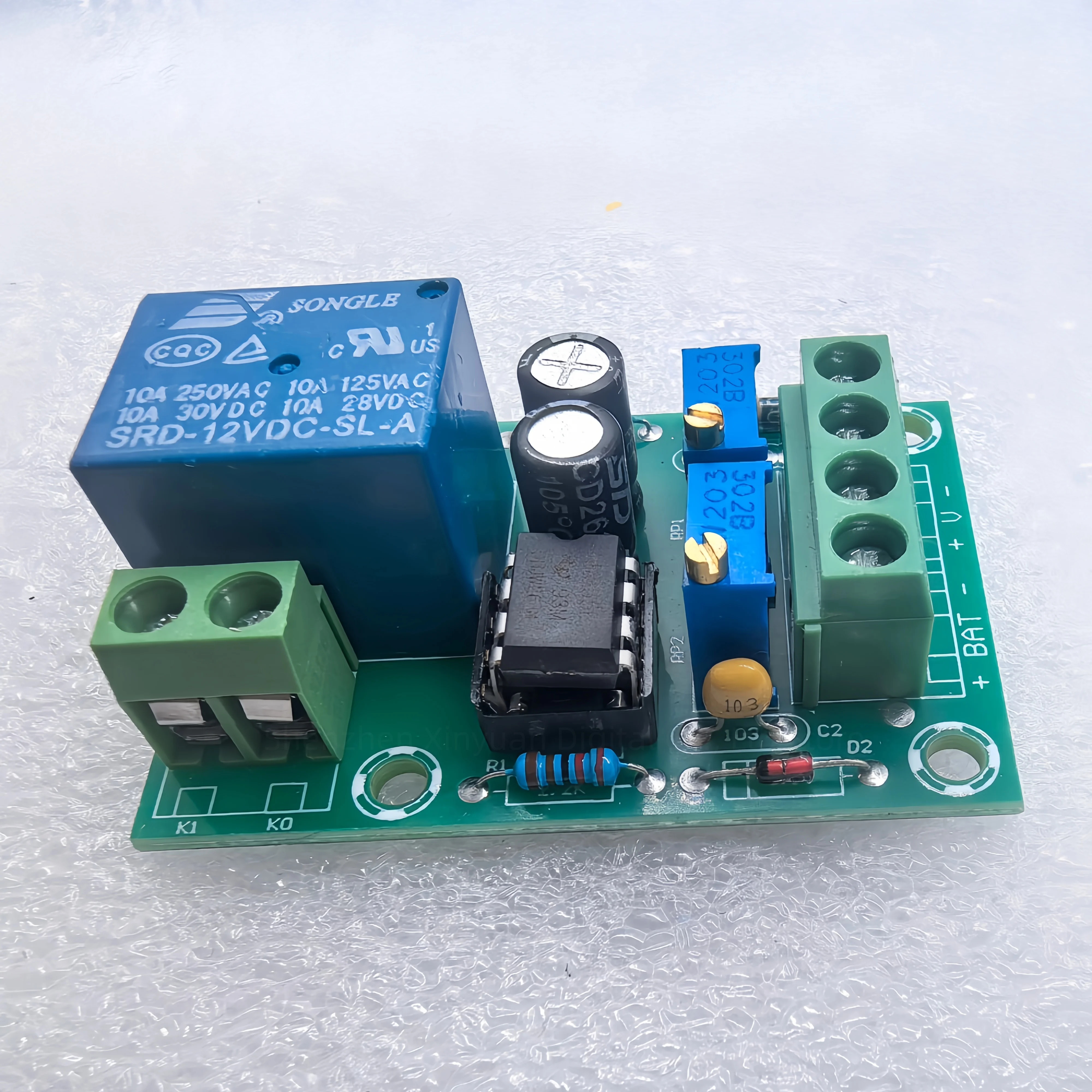 XH‑M601 12V Relay BatteryCharging ControlBoard Automatic Start‑Stop Cut‑Off Protection Module For Lead‑Acid Storage Battery