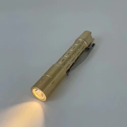 New Arrival Small Brass EDC Flashlight 10440 Lithium Batteries  (Send Out No Battery)