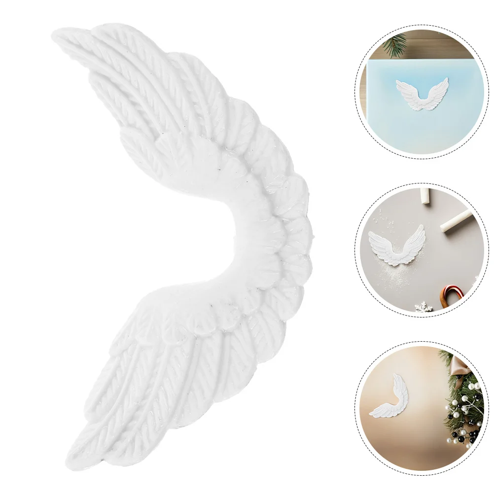 

12Pcs Angel Wings Christmas Craft Accessories DIY Mini Wings for Ornament Decoration Party Supplies Festive Decor