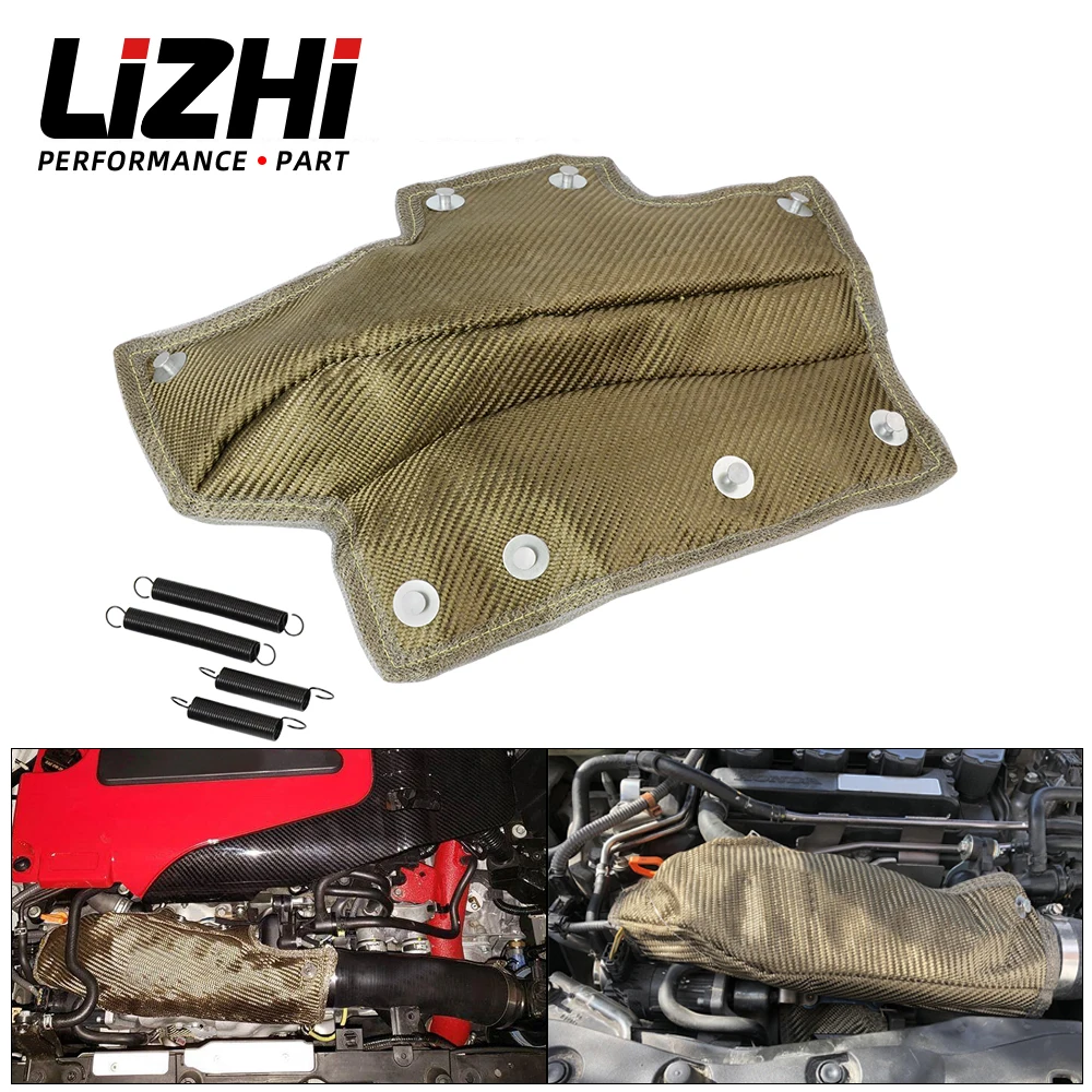 LIZHI- Lava Inlet Pipe Blanket Turbocharger Heat Shield Intake Cooler High Temp Resistance Thermal For Honda Civic 1.5T LZ-TBF06