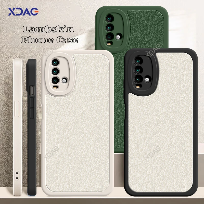 

Coque Litchi Peel Pattern Case Cover for Xiaomi Redmi Note9 Note 9 Pro 9T 5G Lens Protection Classic Leather Lambskin Back Funda