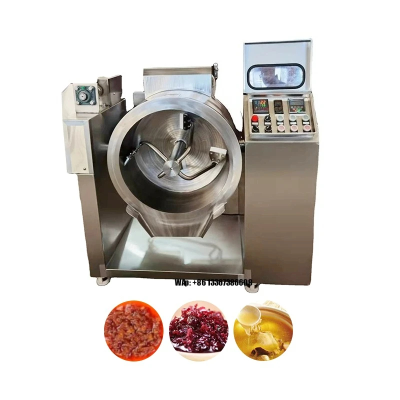 

Food Processing Equipment Industrial Cooking Jacketed Kettle Ketchup Mixer Tomato Sauce Making Machine