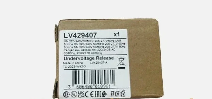 

Brand New Original LV429407 NSX100-630 undervoltage release coil MN 208-277V 60Hz/220-240V Fast delivery