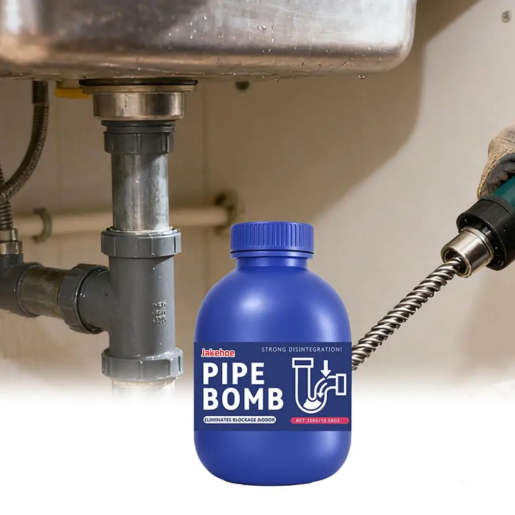 

Мощный порошок для прочистки труб на кухне, в ванной и туалете, устраняет засоры и запахи (1 шт., 260 г)