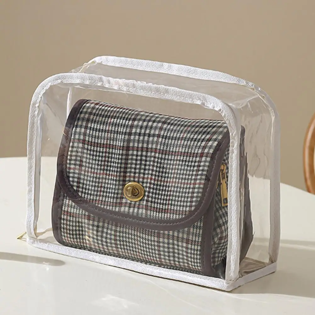 Clear Dust Cover Bag for Handbags, Waterproof EVA Storage Organizer, Transparent Shape Retaining Protection Case
