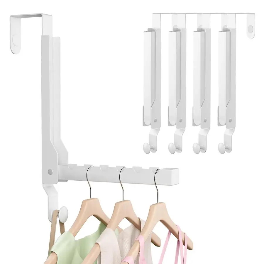 

Складной дверной вешалка-крючок для сушки белья и одежды, устойчивый к ржавчине, для ванной комнаты
