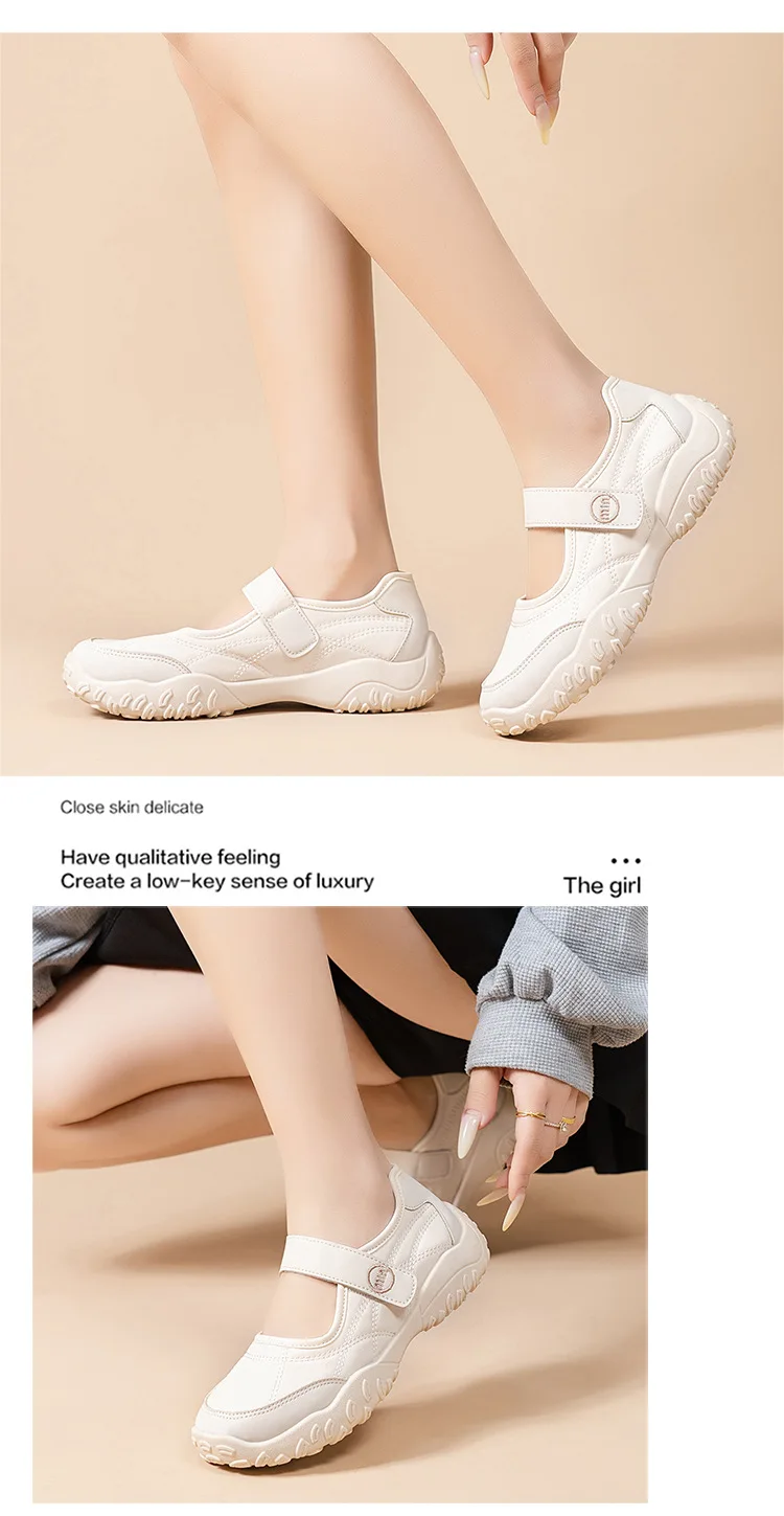 2026 Neue Weichsohlige Rutschfeste Mary Jane Schuhe für Damen, Bequem, Atmungsaktiv, Flache Sohle, Vielseitig und Anwendbar – Detail 5