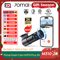 70mai Dash Cam M310 2K Plus 1440P F1.55 Aperture Night Vision 143°FOV With Voice Control 24H Parking Guard 70mai 2K Recorders