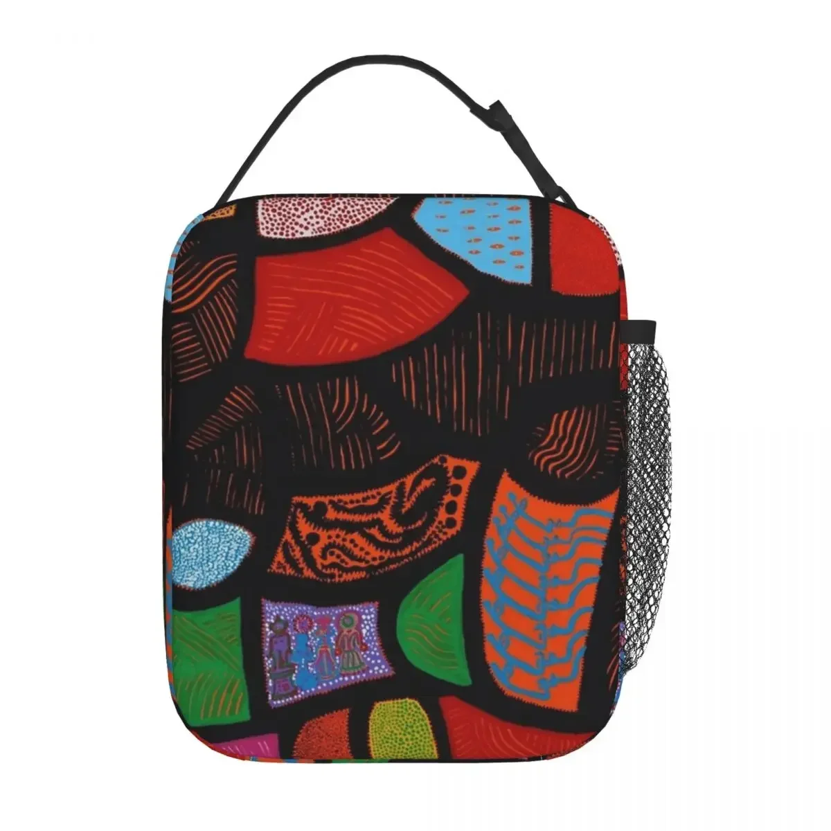 Yayoi Kusama-Sacos de Almoço Isolados para Homens e Mulheres, Recipiente Térmico, Alta Capacidade, Tote, Lancheira para Trabalho, Piquenique