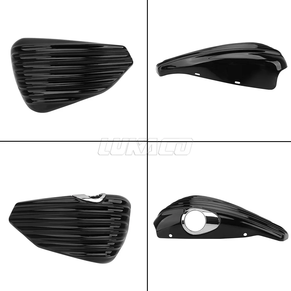 Left&Right Moto Fairing Battery Cover Guard For Harley Sportster XL1200 XL883 Forty Eight 2004-2013 Motorcycle Accessories