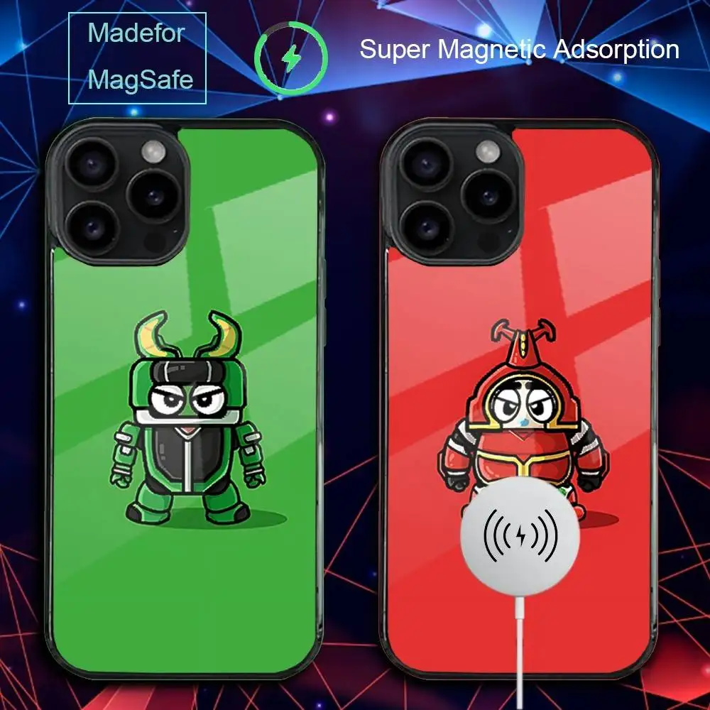 

Cute K-Kabutack B-Robo Phone Case For iPhone 17,16,15,14,13,12,11,Pro,Max,Plus,Mini,SE4,E Magnetic Magsafe Wireless Charging