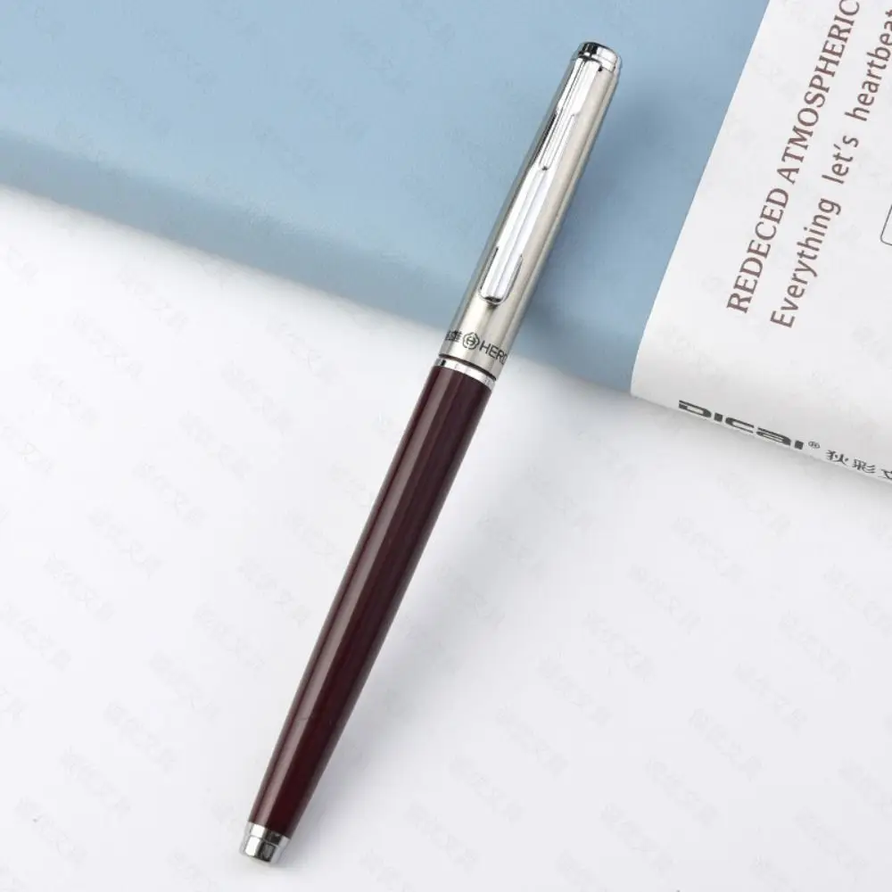 

Metal Pen Elegant Hero 007 Fountain Pen Exquisite Plastic Stationery Pen Positive Attitude Smooth Writing Ink Pen Teachers