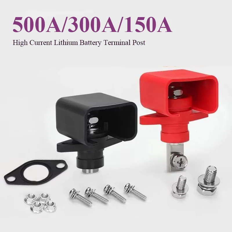 500A 300A 150A Through Wall Battery Terminal Block High Current New Energy Ctorage Connector Lithium Battery Terminal Post