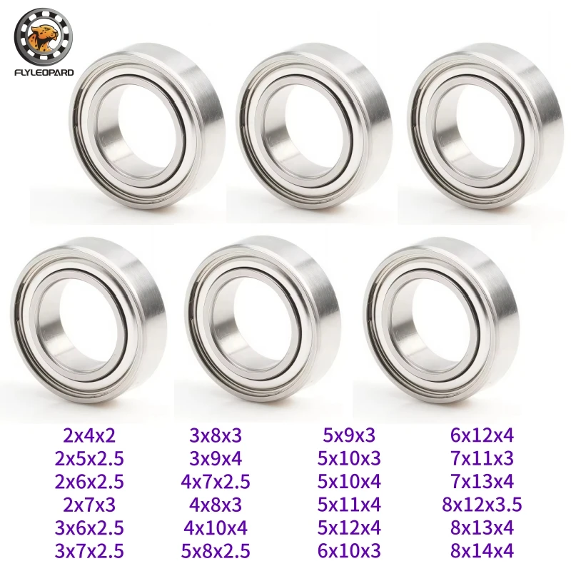 

10Pcs MR63ZZ Bearing 3x6x2.5 mm Chrome Steel ABEC-7 MR74ZZ MR85ZZ MR83ZZ MR104ZZ MR105ZZ MR115ZZ MR117ZZ MR126ZZ MR128ZZ MR148ZZ