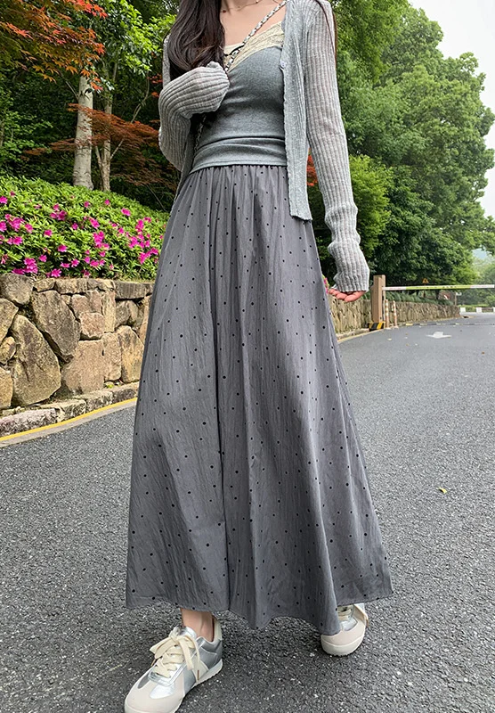 بنطال ذو قصة أرجل واسعة مطرز للمرأة الصيف رقيقة جدا الدوبامين التجفيف السريع البطن التحكم الرباط سيولش محب نادي تخفيف #3