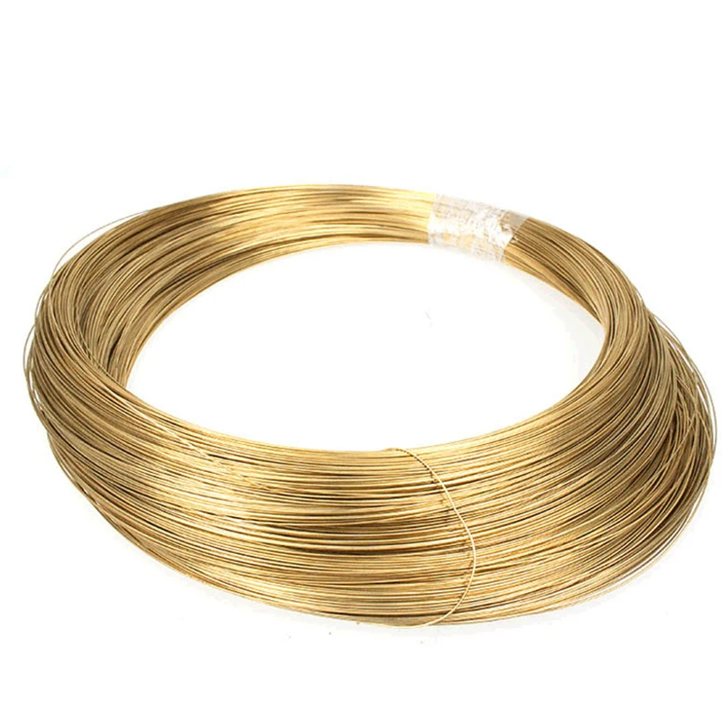 H65 DIY Soft Solid Raw Annealed Brass Wrapping Wire 0.2mm 0.3mm 0.4mm 0.5mm 0.6mm 0.7mm 0.8mmm 0.9mm-4mm Various Lengths