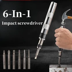 6in1 1/4 inch Impact Screwdriver Impact Drive Rusted Stuck Broken Fasteners Remover Screwdriver Set with Complete Specifications