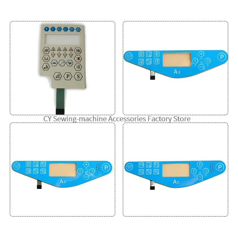 JUKI POWERMAX QIXING Operation Panel Sheet Board Membrane BRUCE HIKARI HULONG JACK A3 A4 A5 C4 MAQI Keypad Switch Paper Sticker